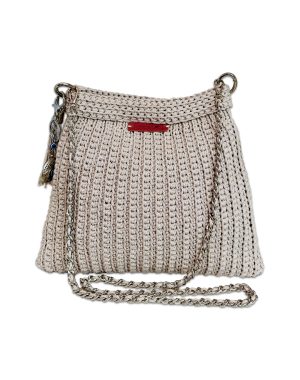 Borsa Clutch Beige Foderata Internamente